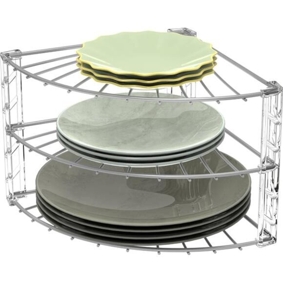 Other - Simple Houseware 3-Tier Counter Corner Shelf Organizer, Silver
